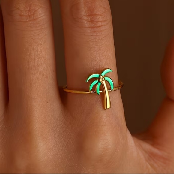 Anthropologie Jewelry - Palm Tree Ring #2455